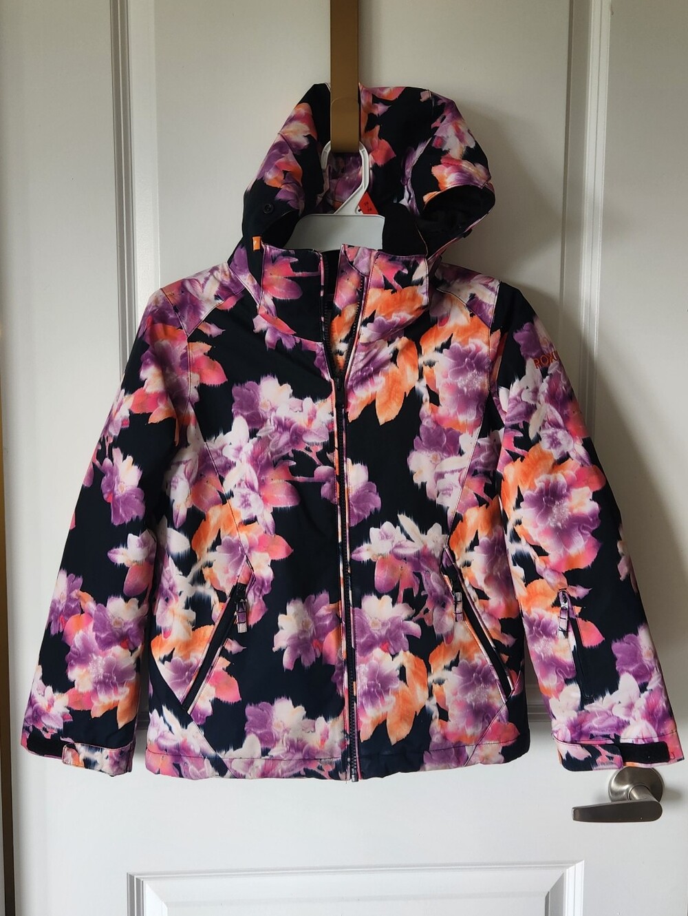 ROXY GIRL DryFlight 10K Floral Ski Snowboard Jacket Girls M 10
